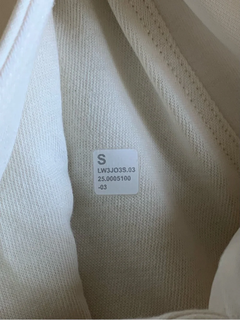 lululemon athletica Ivory Softstreme half zip Long size Small